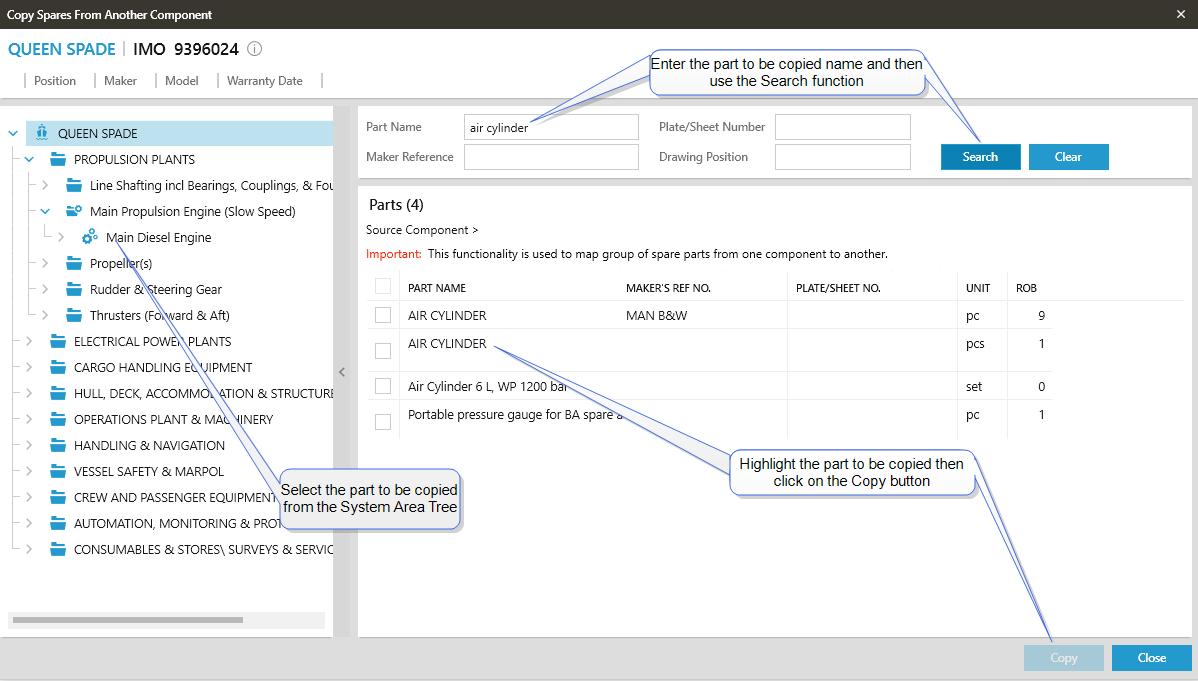 Componenta Operator Component Functions